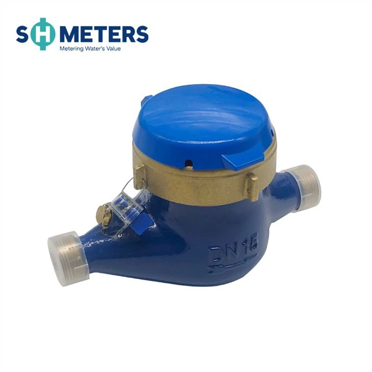 Dry-dial Brass/Plastic Body MULTI-JET VANE WHEEL TYPE Water Meters